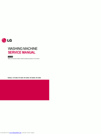 LG Washer Service Manual 132