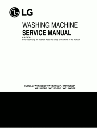 LG Washer Service Manual 133