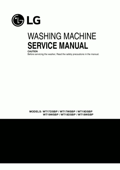 LG Washer Service Manual 133