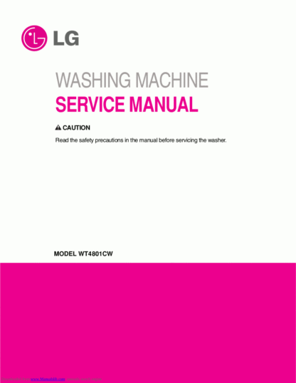 LG Washer Service Manual 135