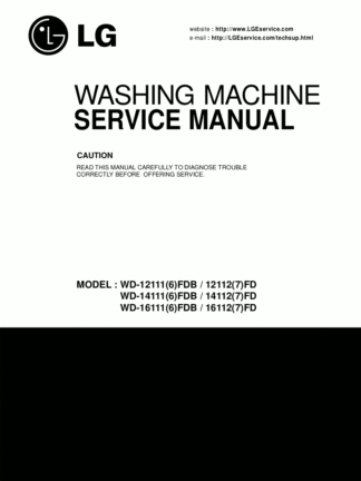 LG Washer Service Manual 14