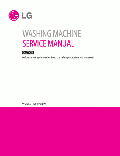 LG Washer Service Manual 140