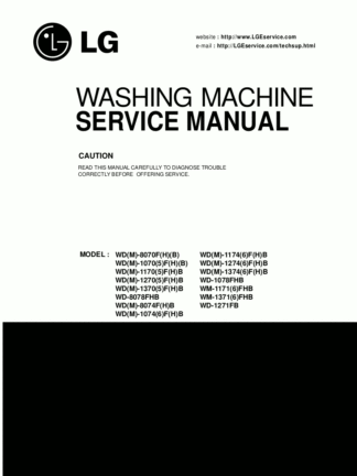 LG Washer Service Manual 16