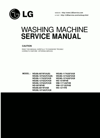 LG Washer Service Manual 16