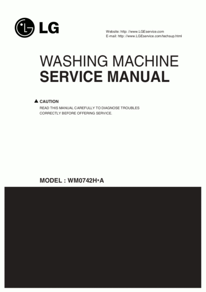 LG Washer Service Manual 20