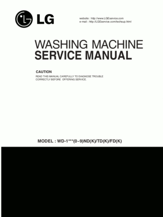 LG Washer Service Manual 23