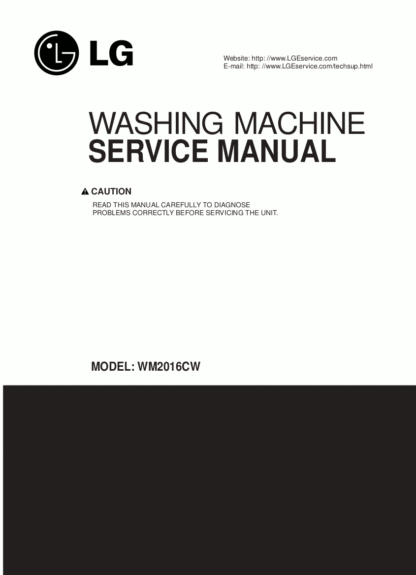 LG Washer Service Manual 31