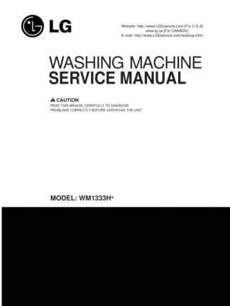 LG Washer Service Manual 32