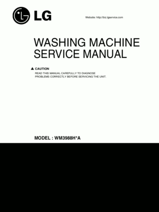 LG Washer Service Manual 36