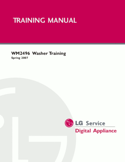 LG Washer Service Manual 42