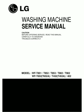 LG Washer Service Manual 52