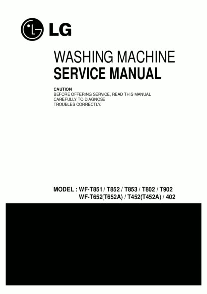 LG Washer Service Manual 52