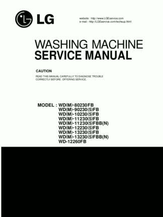 LG Washer Service Manual 54