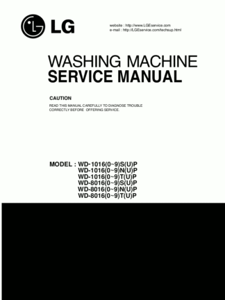 LG Washer Service Manual 62