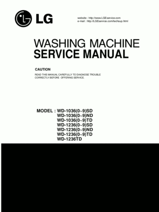 LG Washer Service Manual 65