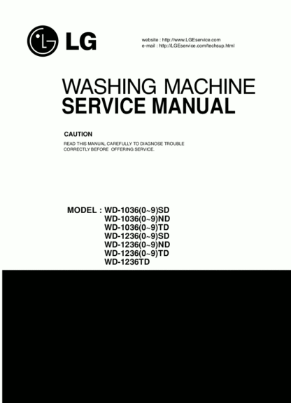 LG Washer Service Manual 65