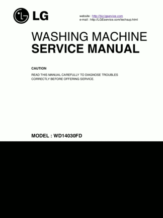 LG Washer Service Manual 70