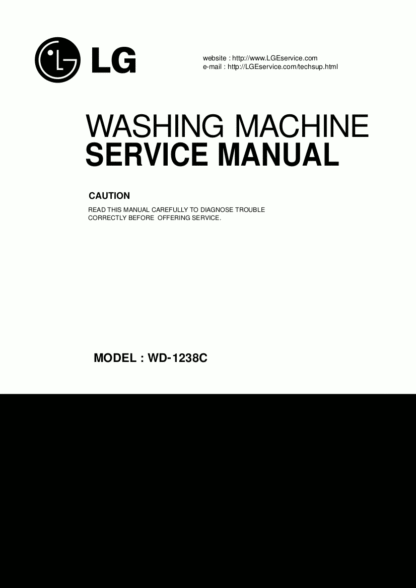 LG Washer Service Manual 72