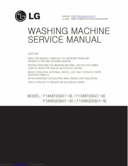 LG Washer Service Manual 83