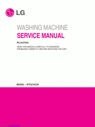 LG Washer Service Manual 85