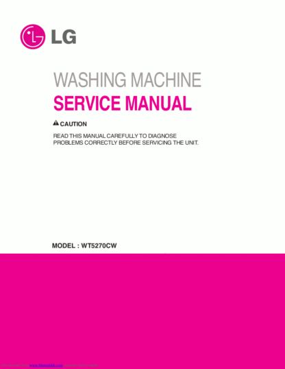 LG Washer Service Manual 85