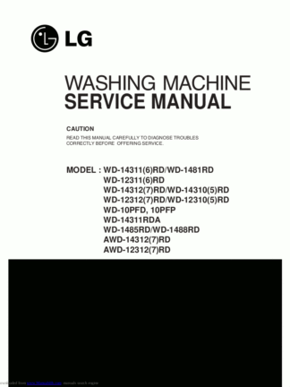 LG Washer Service Manual 86