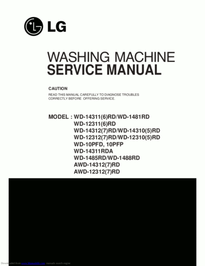LG Washer Service Manual 86