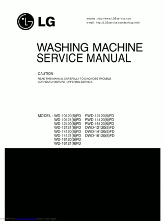 LG Washer Service Manual 89
