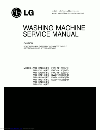 LG Washer Service Manual 89