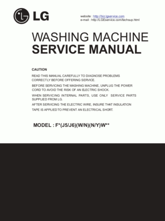 LG Washer Service Manual 90