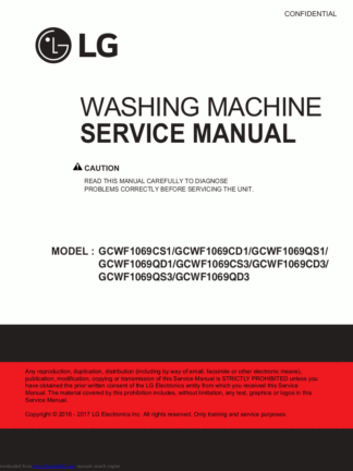 LG Washer Service Manual 93