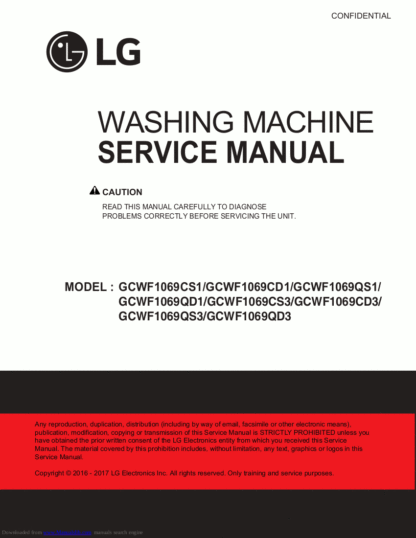LG Washer Service Manual 93