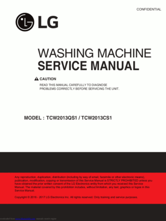 LG Washer Service Manual 98