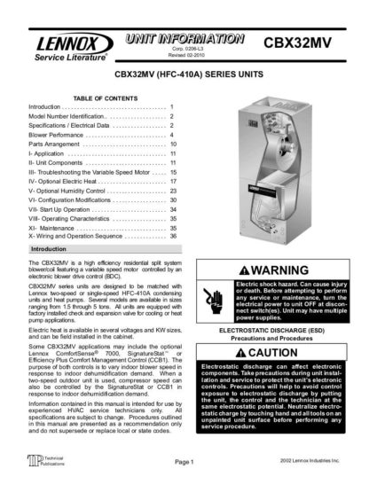 Lennox Furnace Service Manual 43
