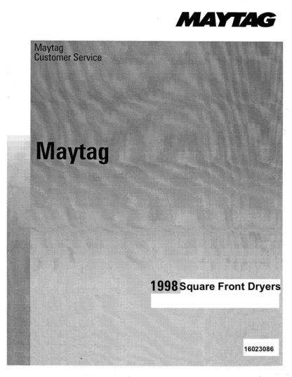 Maytag Dryer Service Manual 06