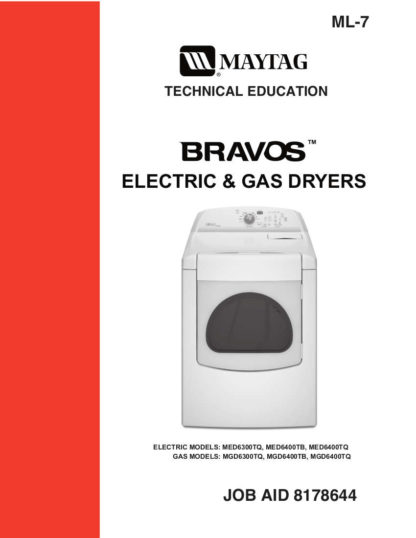 Maytag Dryer Service Manual 09