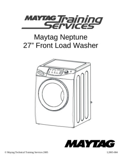 Maytag Washer Service Manual 33