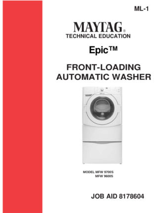 Maytag Washer Service Manual 09