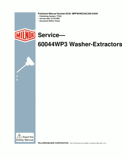 Milnor Washer Service Manual 02