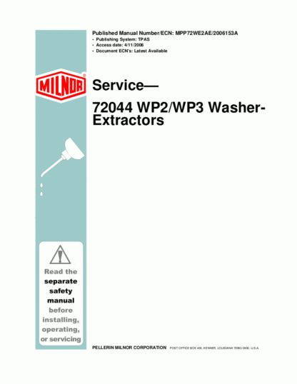 Milnor Washer Service Manual 17
