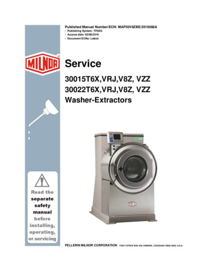 Milnor Washer Service Manual 23
