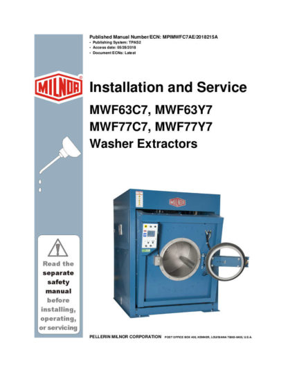 Milnor Washer Service Manual 31