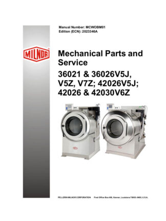 Milnor Washer Service Manual 38