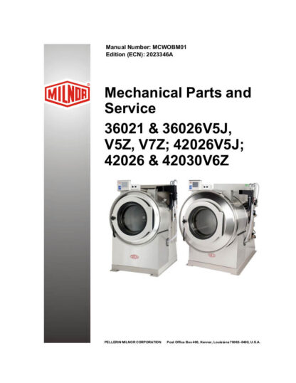 Milnor Washer Service Manual 38