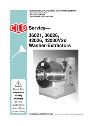 Milnor Washer Service Manual 39