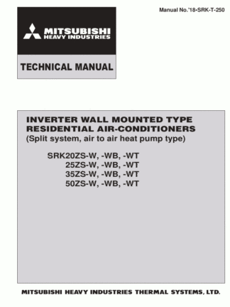 Mitsubishi Air Conditioner Service Manual 117