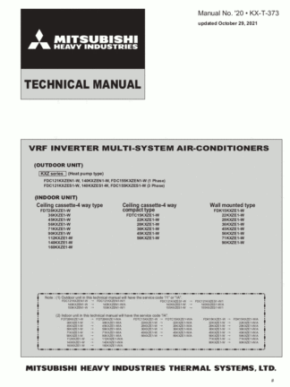 Mitsubishi Air Conditioner Service Manual 120