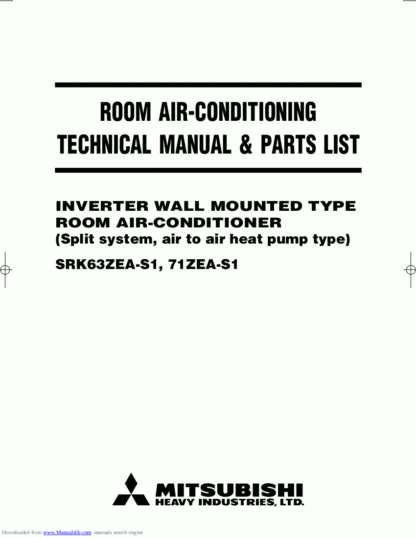 Mitsubishi Air Conditioner Service Manual 124