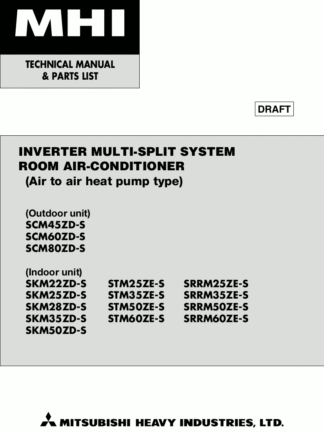 Mitsubishi Air Conditioner Service Manual 126