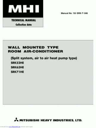 Mitsubishi Air Conditioner Service Manual 127